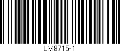 Código de barras (EAN, GTIN, SKU, ISBN): 'LM8715-1'