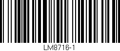 Código de barras (EAN, GTIN, SKU, ISBN): 'LM8716-1'