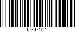 Código de barras (EAN, GTIN, SKU, ISBN): 'LM8718-1'