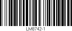 Código de barras (EAN, GTIN, SKU, ISBN): 'LM8742-1'