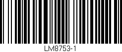 Código de barras (EAN, GTIN, SKU, ISBN): 'LM8753-1'