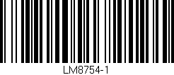 Código de barras (EAN, GTIN, SKU, ISBN): 'LM8754-1'