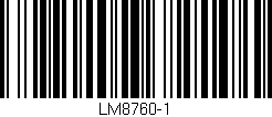 Código de barras (EAN, GTIN, SKU, ISBN): 'LM8760-1'
