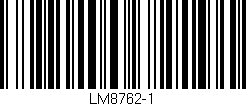 Código de barras (EAN, GTIN, SKU, ISBN): 'LM8762-1'
