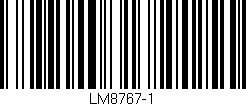 Código de barras (EAN, GTIN, SKU, ISBN): 'LM8767-1'
