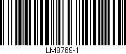 Código de barras (EAN, GTIN, SKU, ISBN): 'LM8769-1'