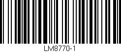 Código de barras (EAN, GTIN, SKU, ISBN): 'LM8770-1'