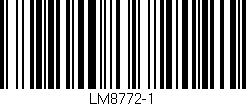 Código de barras (EAN, GTIN, SKU, ISBN): 'LM8772-1'