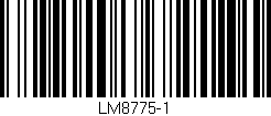 Código de barras (EAN, GTIN, SKU, ISBN): 'LM8775-1'