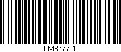 Código de barras (EAN, GTIN, SKU, ISBN): 'LM8777-1'