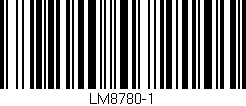 Código de barras (EAN, GTIN, SKU, ISBN): 'LM8780-1'