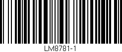 Código de barras (EAN, GTIN, SKU, ISBN): 'LM8781-1'
