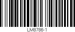 Código de barras (EAN, GTIN, SKU, ISBN): 'LM8786-1'