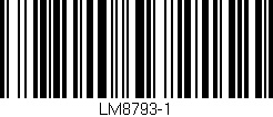 Código de barras (EAN, GTIN, SKU, ISBN): 'LM8793-1'