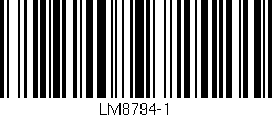 Código de barras (EAN, GTIN, SKU, ISBN): 'LM8794-1'