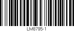 Código de barras (EAN, GTIN, SKU, ISBN): 'LM8795-1'