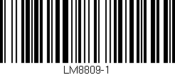 Código de barras (EAN, GTIN, SKU, ISBN): 'LM8809-1'