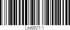 Código de barras (EAN, GTIN, SKU, ISBN): 'LM8827-1'