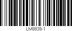 Código de barras (EAN, GTIN, SKU, ISBN): 'LM8839-1'