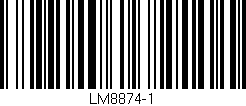 Código de barras (EAN, GTIN, SKU, ISBN): 'LM8874-1'