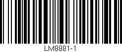 Código de barras (EAN, GTIN, SKU, ISBN): 'LM8881-1'