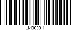 Código de barras (EAN, GTIN, SKU, ISBN): 'LM8893-1'