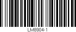Código de barras (EAN, GTIN, SKU, ISBN): 'LM8904-1'