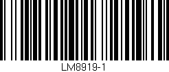 Código de barras (EAN, GTIN, SKU, ISBN): 'LM8919-1'