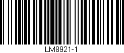 Código de barras (EAN, GTIN, SKU, ISBN): 'LM8921-1'