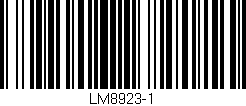 Código de barras (EAN, GTIN, SKU, ISBN): 'LM8923-1'