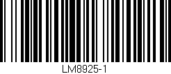 Código de barras (EAN, GTIN, SKU, ISBN): 'LM8925-1'
