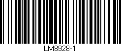 Código de barras (EAN, GTIN, SKU, ISBN): 'LM8928-1'