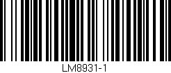 Código de barras (EAN, GTIN, SKU, ISBN): 'LM8931-1'