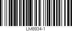 Código de barras (EAN, GTIN, SKU, ISBN): 'LM8934-1'