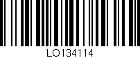 Código de barras (EAN, GTIN, SKU, ISBN): 'LO134114'