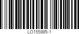 Código de barras (EAN, GTIN, SKU, ISBN): 'LO155985-1'