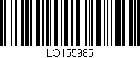 Código de barras (EAN, GTIN, SKU, ISBN): 'LO155985'