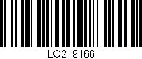 Código de barras (EAN, GTIN, SKU, ISBN): 'LO219166'