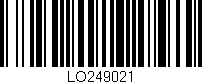 Código de barras (EAN, GTIN, SKU, ISBN): 'LO249021'