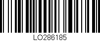 Código de barras (EAN, GTIN, SKU, ISBN): 'LO286185'