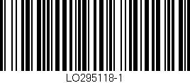 Código de barras (EAN, GTIN, SKU, ISBN): 'LO295118-1'