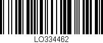 Código de barras (EAN, GTIN, SKU, ISBN): 'LO334462'