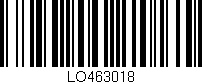 Código de barras (EAN, GTIN, SKU, ISBN): 'LO463018'