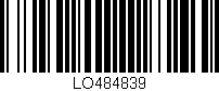 Código de barras (EAN, GTIN, SKU, ISBN): 'LO484839'