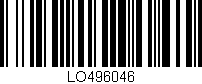 Código de barras (EAN, GTIN, SKU, ISBN): 'LO496046'