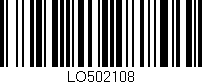 Código de barras (EAN, GTIN, SKU, ISBN): 'LO502108'