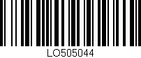 Código de barras (EAN, GTIN, SKU, ISBN): 'LO505044'