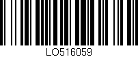 Código de barras (EAN, GTIN, SKU, ISBN): 'LO516059'