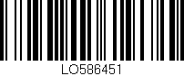 Código de barras (EAN, GTIN, SKU, ISBN): 'LO586451'