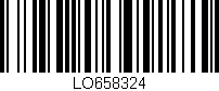 Código de barras (EAN, GTIN, SKU, ISBN): 'LO658324'